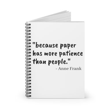 Anne Frank on writing