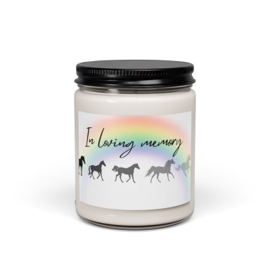 In loving memory of horse candle